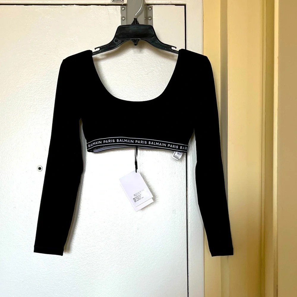 Authentic Balmain crop top in size small - Picture 1 of 11